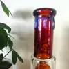 Bongo de tubo reto de vidro marrom de 11,4 polegadas com árvore Perc