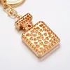 Creative fashion diamond auto pendant keychain perfume bottle key chain ladies' pendant accessories 243Z