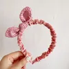 Hair Accessories Velvet Plaid Bow Headbands For Girls Hairbands Korea Wide Hairband Floral Headband