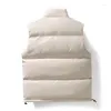 남자 조끼 2023 남자 민소매 조끼 재킷 겨울 패션 남성 면화 코트 따뜻한 양복 조끼 옷 5xl
