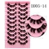 Falska ögonfransar 10/20/30/40D kluster Eyelash Extension 5 ROWS LASHES CIFFFICT LASHLES DIY Tjock individuella falska ögonfransar Naturlig mjuk J230717