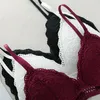 2019 French Triangle Cup Ring- Bra New Sexy Deep V Lace Underwear312D