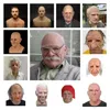 13 Types Scary Full Head Latex Halloween Horror Funny Cosplay Party Old Man Helmet Real Mask #916 10073148