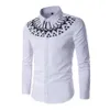 Autumn Casual Men Solid Shirt Fashion Long Sleeve Business Slim Fit Plaid High Quality Herr Dress Shirts243d