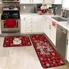 Bath Mats Christmas Kitchen Floor Mat Home Bedroom Living Room Kids Decor Carpet Hallway Entrance Doormat Bathroom Door Anti Slip Foot Rug 230928