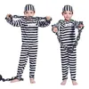 Cosplay Umorden Carnival Party Halloween Prisoner Costume For Men Women Children Child Family Violent Prisaler Costumes Fancy Dresses Set 231005