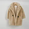 Cappotto Moda Bambina Giacca invernale Pelliccia spessa Bambino Bambino Caldo Pecora come lana Capispalla Abiti di alta qualità 214Y 231008