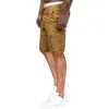 Мужские шорты, мужские летние модные повседневные тонкие однотонные брюки с застежкой-молнией и пряжкой