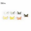 BoYuTe 500 Pieces Lot Metal Brass Stamping 11 13MM Butterfly Charms Diy Hand Made Accessories Parts for Hair Jewelry Making267L