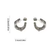 Stud Lady Korea Clear Acrylic Geometric C Shaped Hoop Earring Girl Trends Hanging Party Travel Diy Jewelry Gift 231005