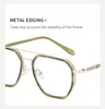Okulary przeciwsłoneczne unisex okulary menwomen modne kwadratowe kwadratowe światło anty-bliskie czytanie krótkowzroczność hiperopia konfigurowalna recepta TJ828