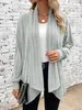 Womens Knits Tees Autumn and Winter Long Sleeve Solid Loose Cardigan Coat Women 231005