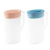 Hip Flasks Juice Pitcher With Lid Water Tea Handle Fridge Drink Drinking Dispenser Kettle Cold Jugs V Spout For Beverages