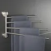 Towel Racks Towel Holder Swing Hanger Bathroom Swivel Towel Bar Wall Mounted Rotating Towel Rack Stainless Steel Bathroom Shelf with Hook 230927