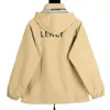 B Brand Jackets Back Logo Letter Waterproof Coat High Street Fashion Unisex Fashion Hooded Jacket