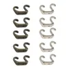 Hooks 5 Pcs 34 21mm Wall Mounted Hook Key Holder Letter Rack Hanging Decor Organizer Bathroom Kitchen Hanger For Bags Coat With Screws