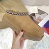 Dameslaarzen Australië Tasman Slippers Tazz Suède Shearling platform Slipper winter Ultra mini sneeuwlaars schapenvacht Bont Slides suède Wol designer enkellaarsjes