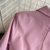 Robes Designer de mode Double boutonnage Blazer Robe Femmes Crantées À Manches Longues Chic Slim Rose Mini Court Casual Robes Robes 2024