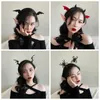 Hårklipp halloween pannband svart spindel bat spöke djävul skräck festival fest cosplay hårband kvinnor barn tillbehör