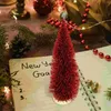 Kerstversiering 2 stuks Mini Boom Festival Scène Versiering Decor Decoratieve Kleine Kerst Plastic Ornamenten Grenen