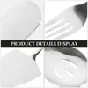 Flatware Sets 6 Pcs Dishwasher Party Stainless Steel Tableware Buffet Serving Spoons Parties Utensils Large Ladles Banquet