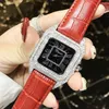 Luxury Full Diamond Women Square Watches Ladies Fashion Leather Strap Rhinestone Quartz Watch Silver Crystal Female Clock New Y190230M