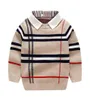 2021年秋の冬の男の子セーターニットストライプセーター幼児の子供たち長袖プルオーバーファッションセーター衣料品7196725