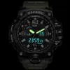 SMAEL Merk Luxe Militaire Sport Horloges Mannen Quartz Analoge LED Digitale Horloge Man Waterdichte Klok Dual Display Horloges X062267P