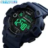 SYNOKE Brand Digital Wristwatches Mens Waterproof Cowboy Clock Stepwatch Sport Shock Military Wrist watch relogio masculino 9629 2275n