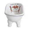 Porte-savons Porte-savon en céramique de baignoire nordique créatif multi-fonction salle de bain rangement porte-savon trou de vidange boîte à savon gratuite produits de salle de bain 230926