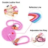 Dog Collars Leashes Pet Products Leash Nylon Reflective Puppy Rope Cat Chihuahua And Collar Set Lead Harness 230928