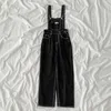 Combinaisons pour femmes Barboteuses femmes décontracté Denim salopette printemps automne boutons poches taille haute jean droit Style coréen mode combinaison pantalon L231005