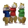 2018 Fabrieksmatig Alvin en de Chipmunks mascottekostuum Alvin mascottekostuum 332F