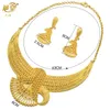 Zestawy biżuterii ślubnej Xuhuang France luksusowe platowane biżuteria dla kobiet Dubai Bridal Wedding Naszyjnik i kolczyki