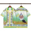 T-shirts pour hommes ensemble chemise hawaïenne à manches courtes et shorts été décontracté plage florale deux pièces costume mode hommes ensembles M-3XL5 couleurs
