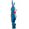 2020 Rabattfabrik Fem nätter på Freddy's FNAF Toy Creepy Blue Bunny Mascot Costume Suit Halloween Christmas Birthda299P