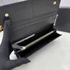 Designer Frau Brieftasche Geldbörse Frauen Mann Original Box Echtes Leder Schlüssel Schwarz Mini Geldbörsen Mode Klassische Buchstaben Dreieck Marke Blumenmuster