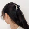 Fermagli per capelli Moda Clip per artiglio a quadretti in bianco e nero PVC geometrico per donne Ragazze all'ingrosso