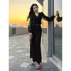 Women's Two Piece Pants Fashion Ladies Spring Suits Shirt Lace Top Wide Leg Two-Piece Set 2023 Summer Female Elegant Wine Red Black