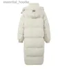 Piumino da donna SNOW FLYING Piumino da donna alla moda Piumino lungo Piumino d'anatra bianco sciolto caldo per l'inverno da -10 a -15 gradi Celsius L231005