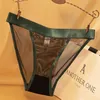 Slip da donna Mutandine Sexy Perizoma trasparente Intimo elastico Moda Vita bassa Slip Lingerie Taglie forti M L XL Grigio Nero Verde2707