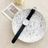 Wristwatches Quartz Watches For Women's Leather Strap Niche Creative Candy Color Series Fashion Casual