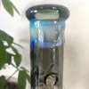 Bong en verre gris : tube droit de 10,9 pouces avec perc d'arbre