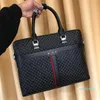 Business Laptop Bag Shoulder Briefcase Black Leather Designer Handbag Messenger Bags With Nameplates Totes Men's Luggage Computer Handbags Men handbag document