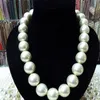 Llrare enorm 16mm White South Sea Shell Pearl Necklace 18 2550