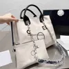 Cross Body Beach bag Chain bags Canvas Totes Crossbody Straw Luxury Designer Bags Fashion Shoulder Handbags High Quality Letter Wallet085blieberryeyes