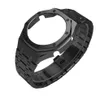 Cinturini per orologi GA2100 Casioak Mod Kit Custodia con viti Cinturino in acciaio inossidabile fai da te GA-2100 2110 Cinturini con castone interamente in metalloWatch312Y