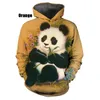 Moletom com capuz masculino panda casual manga comprida pulôver masculino e feminino esportes soltos topos xs 5xl 231005