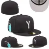 Modne akcesoria unisex dopasowane czapki regulowane czapki baskballowe szczytowy hat dla mężczyzn dla kobiet Hip Hop Zamknięte czapki słoneczne czapkę