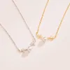 Chains 925 Sterling Silver Zircon Deer Necklaces Pendant Fashion Jewelry Statement For Women Gift